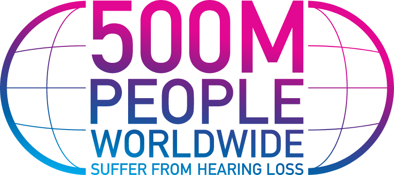 500 people worldwide suffer from hearing loss